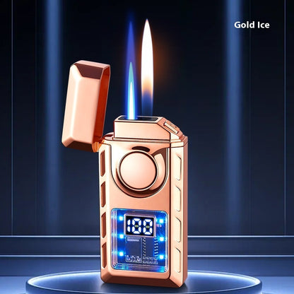 Creative  Intelligent Ignition Power Display Double Fire Cigarette Lighter