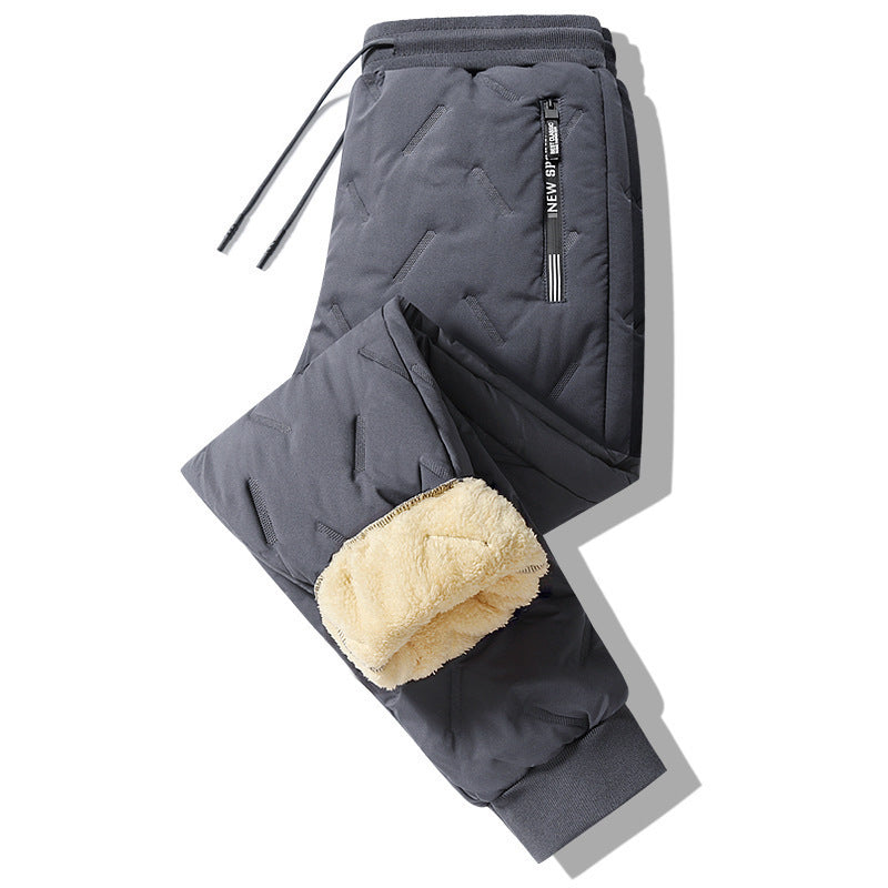 Plush Thick Fleece Sweatpants Lambs wool